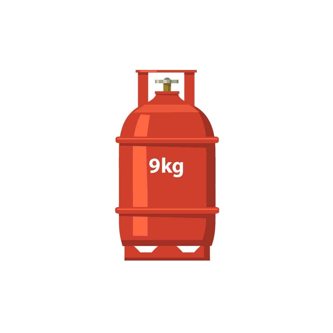 9kg LPG Gas Cylinder – Refill / Exchange