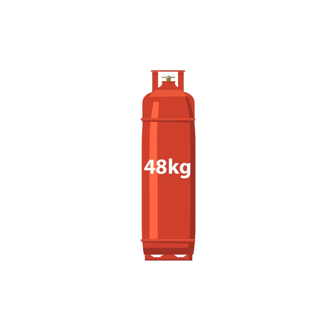 48kg LPG Gas Cylinder – Refill / Exchange